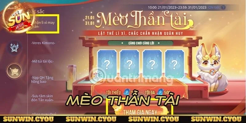 Mèo Thần Tài trong slot game kích hoạt phần thưởng lớn